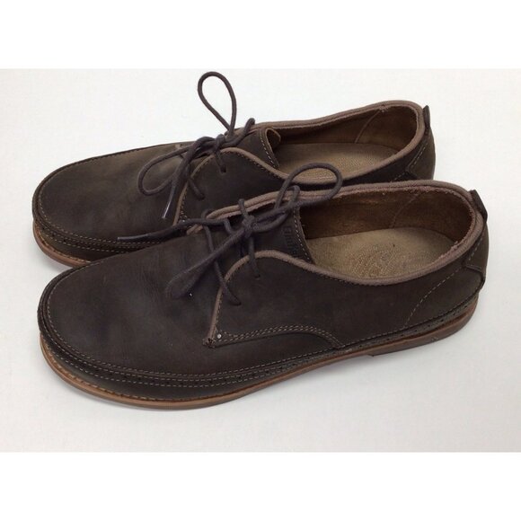 OluKai Honolulu Lace Up Men\'s Brown Leather Oxford Loafers Casual Shoes Size 9 main image 8